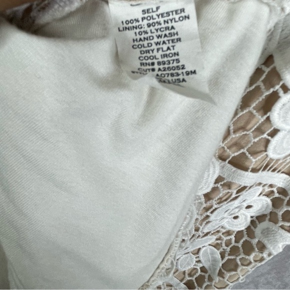 Sky Clothing Lace Tube Top Summer Beach Bride Dress In White Sz S NWT - Picture 3 of 7